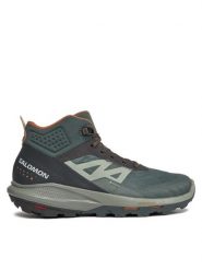 Salomon Trekkingi Outpulse Mid GORE-TEX L47297600 Zielony. Zielone buty trekkingowe męskie Salomon, bez wzorów, z gore-texu, bez zapięcia, trekkingowe, gore-tex. Za 599.99 zł.