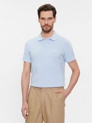 United Colors Of Benetton Polo 3089J3179 Błękitny Regular Fit. Niebieskie koszulki polo męskie United Colors Of Benetton, l, bez wzorów, z bawełny, bez kołnierzyka, bez ramiączek. Za 109.99 zł.