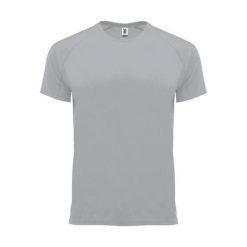 Męska Koszulka Sportowa Z Krótkim Rękawem Bahrain. Szare t-shirty sportowe męskie ROLY, m, bez wzorów, sportowe, bez ramiączek. Za 27.99 zł.