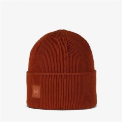 Czapka BUFF Crossknit Beanie Solid. Brązowe czapki męskie Buff, bez wzorów, sportowe. Za 139.90 zł.