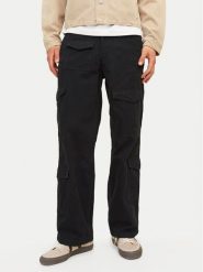 Jack & Jones Spodnie materiałowe Bill 12258307 Czarny Relaxed Fit. Czarne spodnie na co dzień męskie Jack & Jones, bez wzorów, z bawełny. Za 219.99 zł.