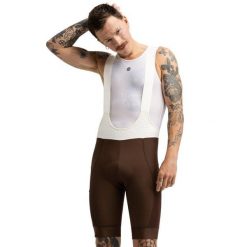 Męskie spodenki rowerowe gravel Kolarstwo Siroko Rugged Brown. Brązowe szorty sportowe męskie SIROKO, bez wzorów, sportowe. Za 340.00 zł.