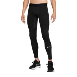 Męskie Legginsy Pro Warm. Czarne legginsy męskie Nike, m, bez wzorów, rowerowe. Za 327.99 zł.