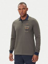 Aeronautica Militare Polo 252PO1896UP00173 Szary Regular Fit. Szare koszulki polo męskie Aeronautica Militare, m, bez wzorów, z bawełny, bez kołnierzyka, bez ramiączek. Za 419.99 zł.
