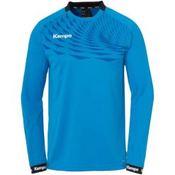Dżersej z długim rękawem Kempa Wave 26. Niebieskie koszulki męskie z długim rękawem Kempa, bez wzorów, z dżerseju, sportowe, bez kołnierzyka, bez ramiączek. Za 194.00 zł.