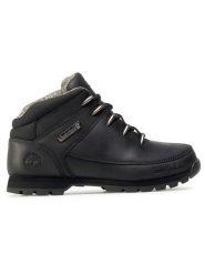 Timberland Trapery Euro Sprint Hiker TB0A2DUH001 Czarny. Czarne buty zimowe męskie Timberland, bez wzorów, z nubiku, bez obcasa, bez zapięcia. Za 619.99 zł.