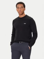 BOSS Sweter K_Ever-X 50541940 Czarny Regular Fit. Czarne kardigany męskie Boss, m, bez wzorów, z bawełny, bez ramiączek. Za 549.99 zł.