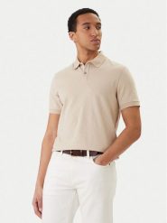 Guess Polo M6RP05 KD181 Beżowy Regular Fit. Brązowe koszulki polo męskie Guess, m, z aplikacjami, z bawełny, bez kołnierzyka, bez ramiączek. Za 349.99 zł.