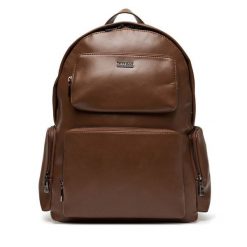 Plecak Guess. Brązowe plecaki męskie Guess, z aplikacjami. Za 529.99 zł.