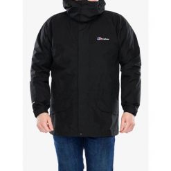 Kurtka GORE TEX męska Berghaus Cornice Jacket IA. Czarne kurtki męskie Berghaus, m, bez wzorów, z gore-texu, bez ramiączek, bez kaptura. Za 839.99 zł.