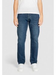 Jack&Jones Jeansy Mike 12258090 Niebieski Tapered Fit. Niebieskie jeansy męskie Jack&Jones, bez wzorów, z bawełny. Za 89.99 zł.