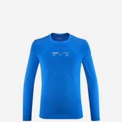 Koszulka męska z długim rękawem Millet Intense Ts Ls M active fit. Niebieskie koszulki męskie z długim rękawem Millet, m, bez wzorów, sportowe, bez kołnierzyka, bez ramiączek. Za 340.00 zł.