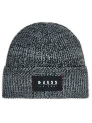 Guess Czapka AM5026 POL01 Szary. Szare czapki męskie Guess, na zimę, z aplikacjami, z materiału. Za 129.99 zł.