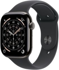 Smartwatch Apple Watch 11 GPS + Cellular 42mm Slate Titanium Sport Band S/M Czarny (MF8R4ZR/A). Czarne zegarki smartwatch Apple. Za 3,561.17 zł.