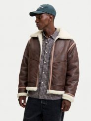 Jack & Jones Kurtka z imitacji skóry Liverpool 12282948 Brązowy Regular Fit. Brązowe kurtki męskie Jack & Jones, l, bez wzorów, ze skóry, bez ramiączek, bez kaptura. Za 379.99 zł.