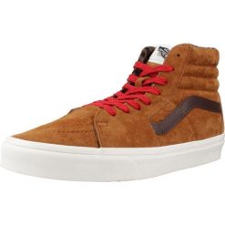 Tenisówki Vans Model Sk8-hi Kolor Brązowy. Brązowe trampki męskie Vans, bez wzorów, bez zapięcia. W wyprzedaży za 418.45 zł.