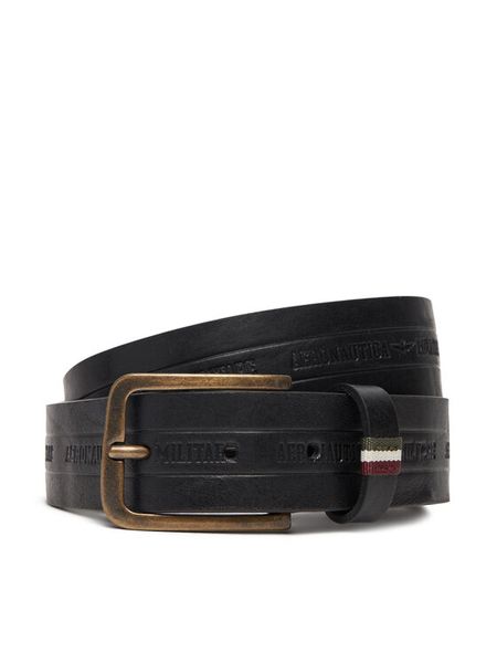 Aeronautica Militare Pasek Męski 252CP0262UPL00274 Czarny. Czarne paski męskie Aeronautica Militare, bez wzorów, ze skóry. Za 239.99 zł.