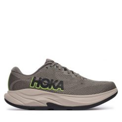 Buty do biegania Hoka. Szare buty do biegania męskie HOKA, bez wzorów, bez zapięcia, do biegania. Za 449.99 zł.