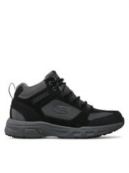 Skechers Trekkingi Ironhide 51895/BKCC Czarny. Czarne buty trekkingowe męskie Skechers, bez wzorów, z materiału, bez zapięcia, trekkingowe. Za 269.99 zł.