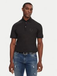 Dolce&Gabbana Polo G8SG0Z G7N4P Czarny Regular Fit. Czarne koszulki polo męskie Dolce&Gabbana, m, bez wzorów, z bawełny, bez kołnierzyka, bez ramiączek. Za 2,549.00 zł.