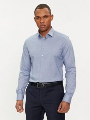 Calvin Klein Koszula K10K112305 Niebieski Slim Fit. Niebieskie koszule męskie Calvin Klein, m, bez wzorów, z bawełny, bez kołnierzyka, bez ramiączek. Za 239.99 zł.