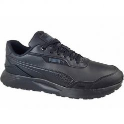 Buty do chodzenia męskie Puma Runtamed Plus L. Czarne buty sportowe na co dzień męskie Puma, l, bez wzorów, z materiału, bez ramiączek, bez kaptura, trekkingowe. Za 361.00 zł.