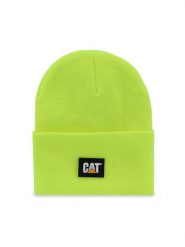 CAT Footwear Czapka Cat Label Cuff 1090026-12130 Żółty. Żółte czapki męskie CAT Footwear, na zimę, bez wzorów, z syntetyku. Za 119.99 zł.