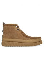 Clarks Kozaki WallabeeFTR2Hi 26183462 Brązowy. Brązowe buty zimowe męskie Clarks, bez wzorów, ze skóry, bez obcasa, bez zapięcia. Za 609.99 zł.