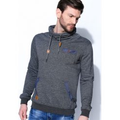 Ciemnoszara Bluza Hermit. Szare bluzy z kapturem męskie Born2be. Za 44.99 zł.