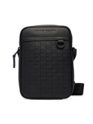Tommy Hilfiger Saszetka Th Modern Mini Reporter AM0AM14019 Czarny. Czarne saszetki męskie Tommy Hilfiger, bez wzorów, ze skóry. Za 369.99 zł.