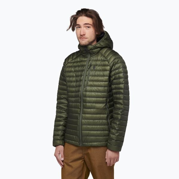 Kurtka puchowa męska Black Diamond Approach Down. Zielone kurtki męskie Black Diamond, m, bez wzorów, z puchu, sportowe, bez ramiączek, bez kaptura. Za 1,239.00 zł.