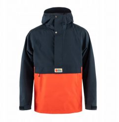 Kurtka przeciwdeszczowa Fjallraven Vardag Hydratic Anorak - dark navy/flame orange. Niebieskie kurtki męskie Fjallraven Kanken, m, bez wzorów, bez ramiączek, bez kaptura. Za 1,343.07 zł.