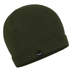 Czapka Zimowa Unisex Salewa Puez Am. Zielone czapki męskie Salewa, na zimę, bez wzorów, sportowe. W wyprzedaży za 180.65 zł.