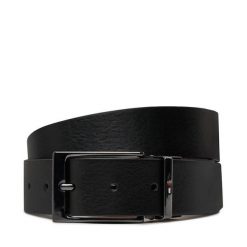 Pasek Męski Tommy Hilfiger. Czarne paski męskie Tommy Hilfiger, bez wzorów. Za 169.99 zł.
