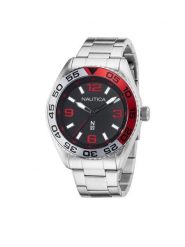 Nautica Zegarek NAPFWS306 Srebrny. Szare zegarki męskie Nautica, srebrne. Za 539.99 zł.