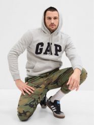 Gap Bluza 850834-01 Szary Regular Fit. Szare bluzy nierozpinane męskie GAP, m, bez wzorów, z bawełny, bez ramiączek, bez kaptura. Za 169.99 zł.