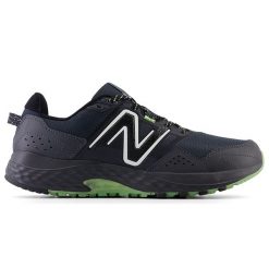 Buty męskie New Balance MT410GK8 – czarne. Czarne buty do biegania męskie New Balance, bez wzorów, z materiału, bez zapięcia, do biegania. Za 149.99 zł.