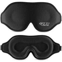 Jedwabna opaska na oczy do spania 3D. Piżamy męskie 4FIZJO, bez wzorów, z jedwabiu, bez kołnierzyka, bez ramiączek. Za 54.99 zł.