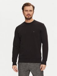 Tommy Hilfiger Bluza Essential MW0MW37237 Czarny Regular Fit. Czarne bluzy nierozpinane męskie Tommy Hilfiger, m, bez wzorów, z bawełny, bez ramiączek, bez kaptura. Za 289.99 zł.