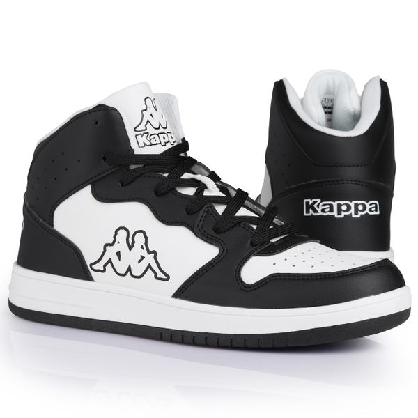 Buty męskie sportowe wysokie Kappa. Białe buty sportowe na co dzień męskie Kappa, m, bez wzorów, casualowe, bez ramiączek, bez kaptura. W wyprzedaży za 149.00 zł.