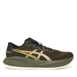 Buty do biegania Asics. Brązowe buty do biegania męskie Asics, bez wzorów, bez zapięcia, do biegania. Za 619.99 zł.