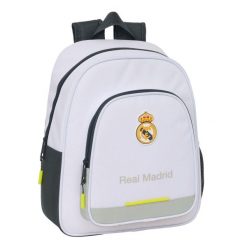 Plecak szkolny Real Madrid C.F. Poliester 600D. Białe plecaki męskie Real Madrid, bez wzorów, z poliesteru. Za 149.00 zł.