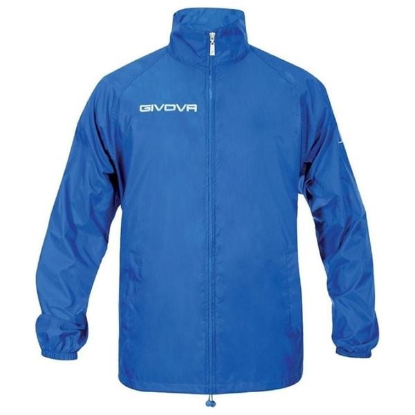 Męska Kurtka Wodoodporna Basico. Niebieskie kurtki męskie Givova, m, bez wzorów, sportowe, bez ramiączek, bez kaptura. Za 74.99 zł.