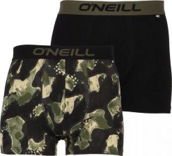 Męskie bokserki O'neill MEN BOXER CAMO. Zielone bokserki męskie O Neill, m, bez wzorów. Za 80.98 zł.