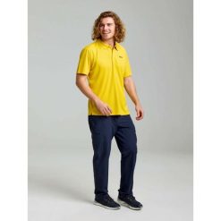 Koszulka Polo Slam Act Qd Dorosłych. Żółte koszulki polo męskie SLAM, m, bez wzorów, sportowe, bez kołnierzyka, bez ramiączek. W wyprzedaży za 255.20 zł.