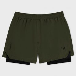 Spodenki treningowe męskie FUMETSU Origins Dual Layer. Zielone szorty sportowe męskie FUMETSU, bez wzorów, sportowe. Za 159.99 zł.