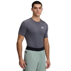 Koszulka Under Armour HeatGear. Szare bielizna termoaktywna męska Under Armour, m, bez wzorów, bez ramiączek, do biegania. Za 179.00 zł.