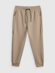 4F Spodnie dresowe joggery męskie - beżowe 3XL. Brązowe spodnie dresowe męskie 4f, bez wzorów, z dresówki. Za 159.99 zł.