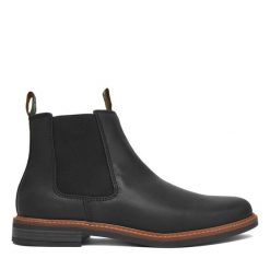 Sztyblety Barbour. Czarne sztyblety męskie Barbour, bez obcasa, bez zapięcia. Za 639.99 zł.