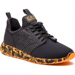 Sneakersy EA7 EMPORIO ARMANI - X8X009 XK009 A212 Black/Orange. Czarne buty sportowe na co dzień męskie EA7 Emporio Armani, z materiału, eleganckie. Za 739.00 zł.